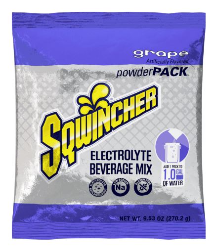 DRINK SQWINCHER POWDER PACK 1GL GRAPE 80/CS (CS) - Powder Concentrate